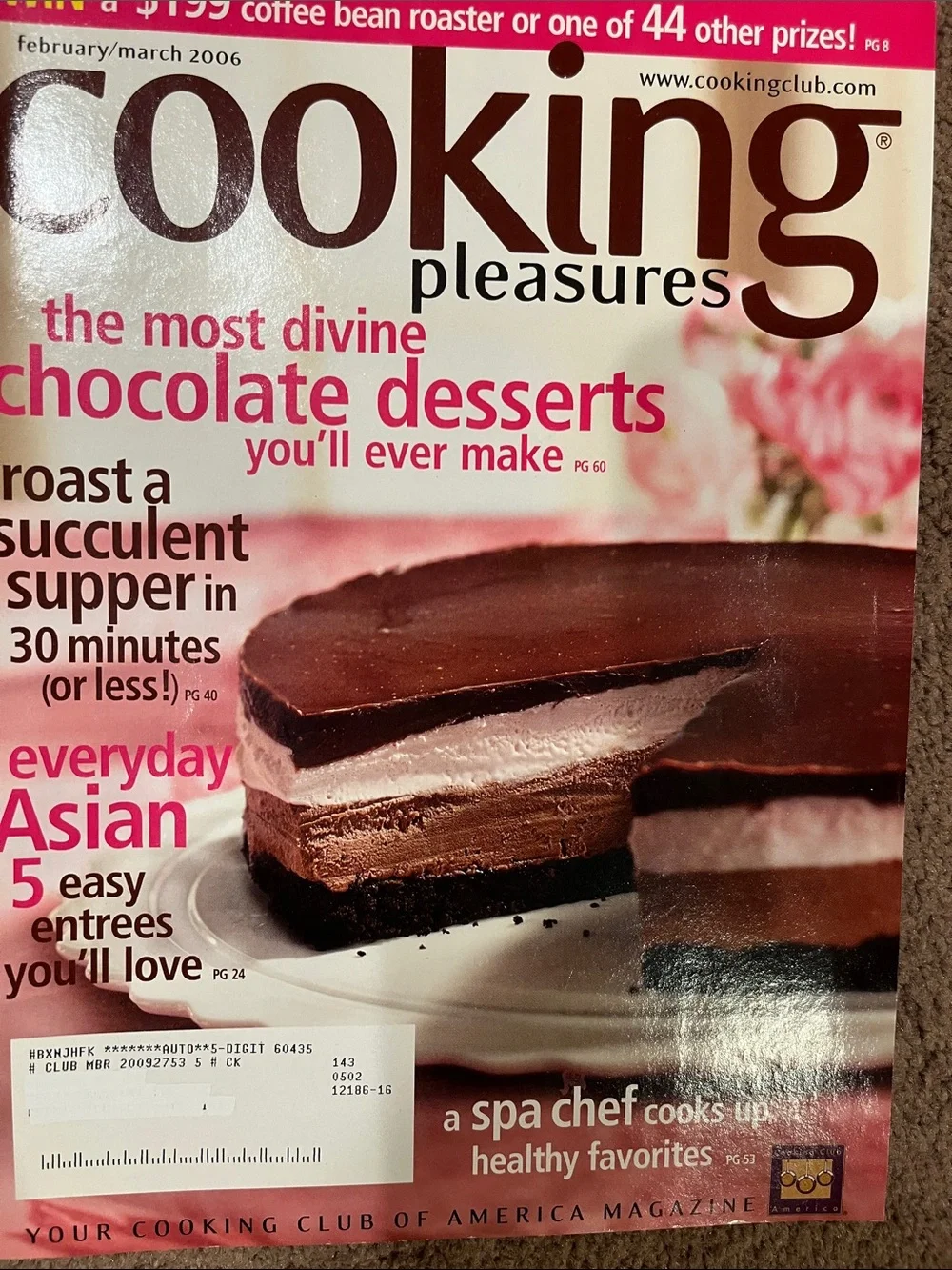 Cooking Pleasures Magazine Bundle - Assorted Red & White Covers